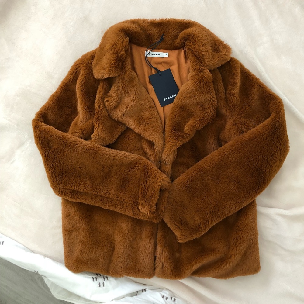 NEED SUPPLY (STELEN) FAUX FUR COAT - Picture 2 of 5